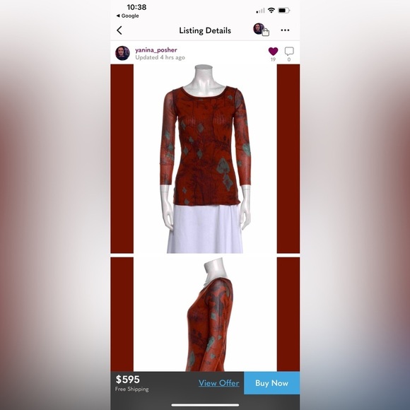 Jean Paul Gaultier Fuzzi Mesh Cards Hearts Spades Birds Y2K L? Read Description‎ - Picture 9 of 9